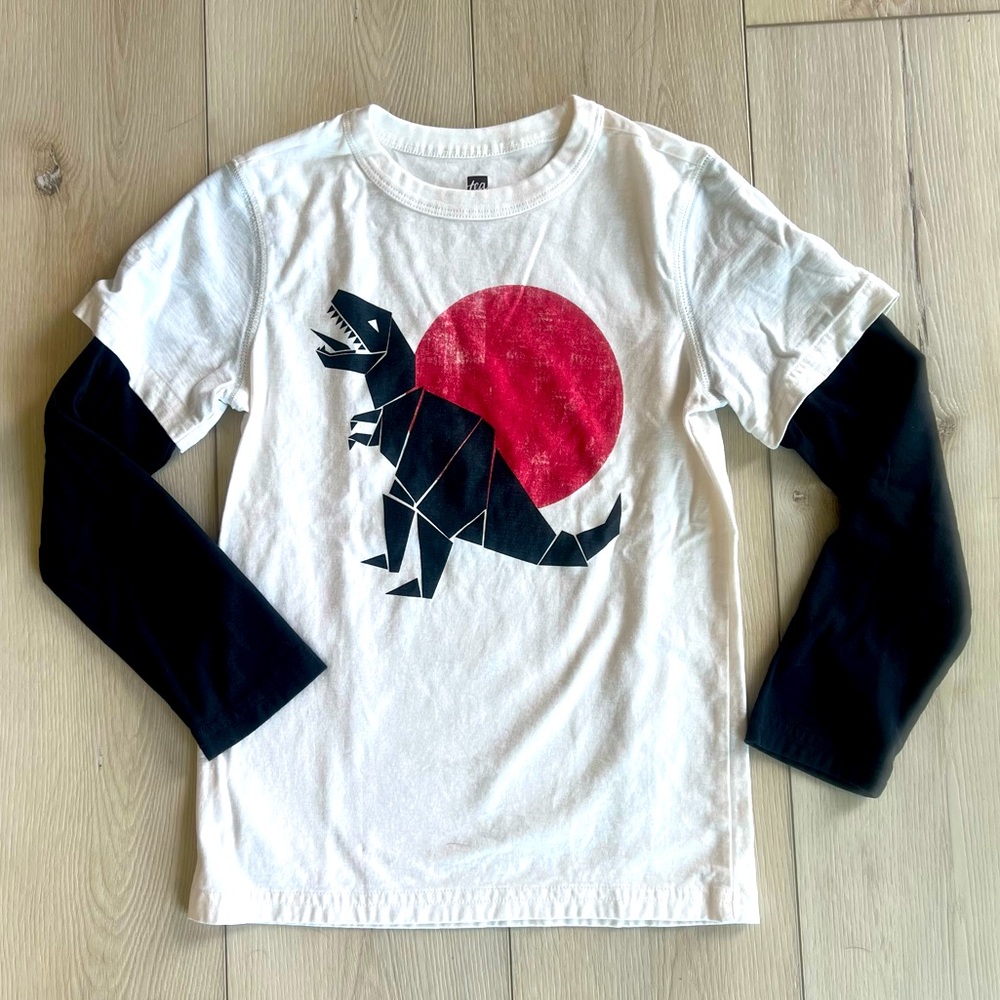 tea graphic boys layered long sleeve shirt - 10